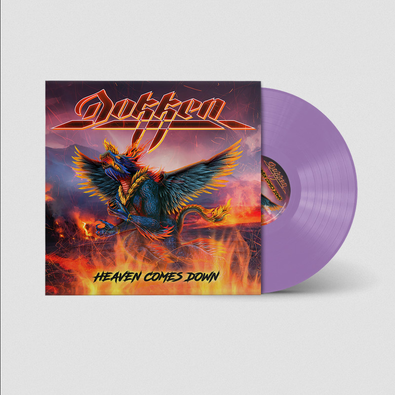 DOKKEN Heaven Comes Down LP Indies Exclusive Purple Vinyl