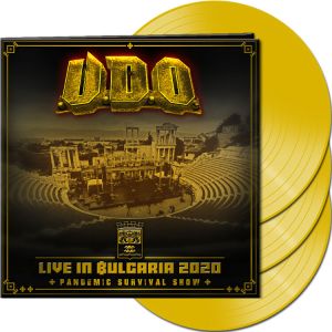 U.D.O. - Live in Bulgaria 2020 - Pandemic Survival Show 2LP Clear Yellow Vinyl