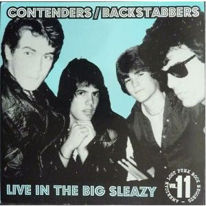 CONTENDERS / BACKSTABBERS - Live In The Big Sleazy LP Rave Up Records